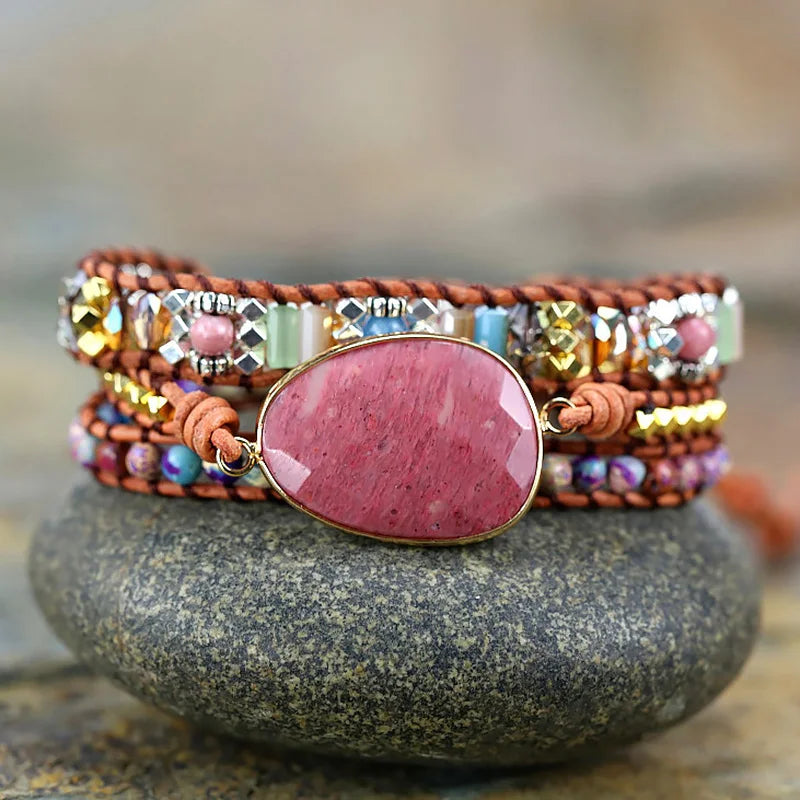 Luminous Heart Wrap Bracelet